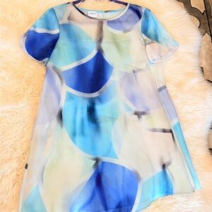 Armani Collezioni Blue and White Women's Top